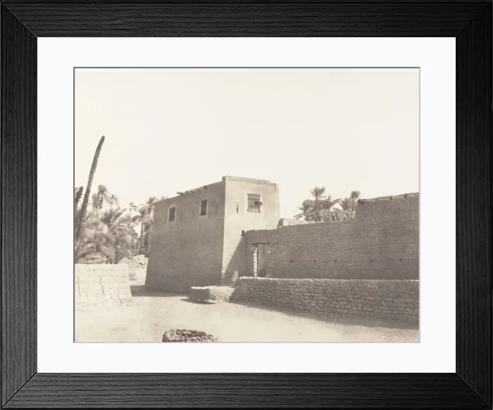 Framed Print : Deir, Carrefour et Habitation Particuliere, 1851-52, printed 1853-54 Framed Print : Deir, Carrefour et Habitation Particuliere, 1851-52, printed 1853-54
