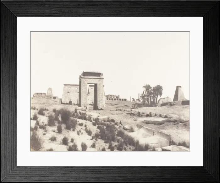 Framed Print : Karnak (Thebes), Vue Generale des Ruines Prise du Point B, 1851-52 Framed Print : Karnak (Thebes), Vue Generale des Ruines Prise du Point B, 1851-52