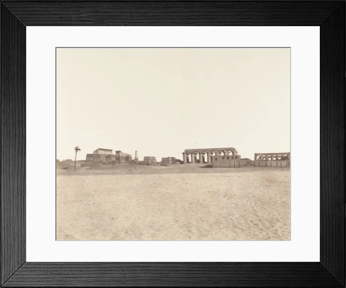 Framed Print : Louksor (Thebes), Vue Generale des Ruines, 1851-52, printed 1853-54 Framed Print : Louksor (Thebes), Vue Generale des Ruines, 1851-52, printed 1853-54