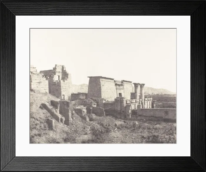 Framed Print : Medinet-Abou (Thebes), Construction Anterieures - Vue Generale Framed Print : Medinet-Abou (Thebes), Construction Anterieures - Vue Generale