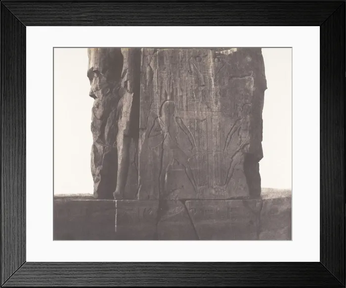 Framed Print : Gournah (Thebes), Colosse de Gauche - Decoration de la Face Nord-Est d Framed Print : Gournah (Thebes), Colosse de Gauche - Decoration de la Face Nord-Est d