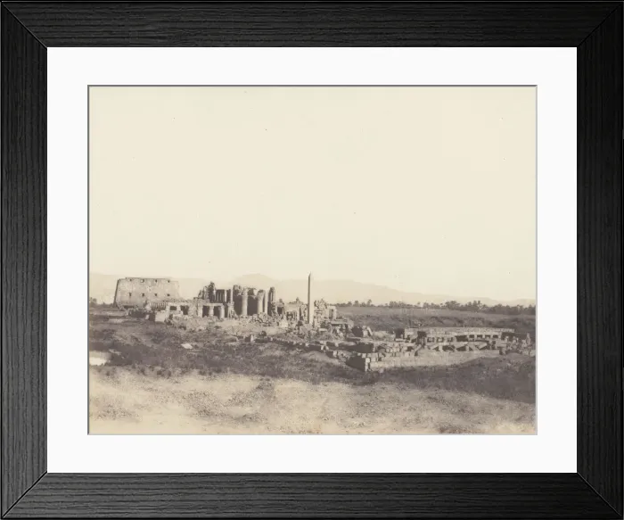 Framed Print : Karnak (Thebes), Vue Generale des Ruines Prise du Sud-Est, en T, 1851-52 Framed Print : Karnak (Thebes), Vue Generale des Ruines Prise du Sud-Est, en T, 1851-52