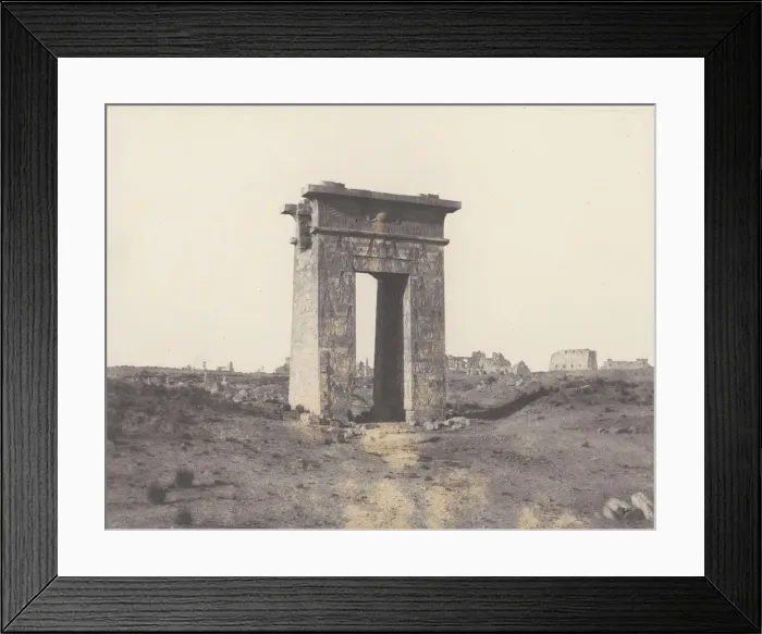 Framed Print : Karnak (Thebes), Grande Porte du Nord Vue du Point X, 1851-52, printed 1853-54 Framed Print : Karnak (Thebes), Grande Porte du Nord Vue du Point X, 1851-52, printed 1853-54