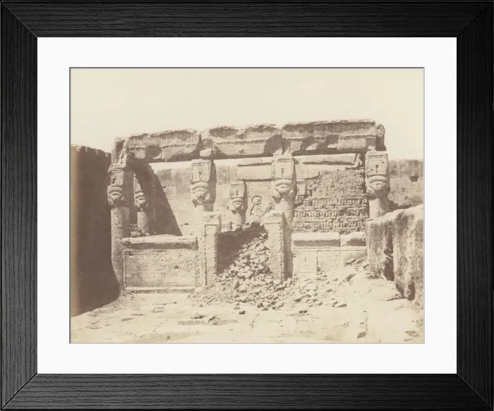 Framed Print : Denderah (Tentyris), Temple d Athor - Sanctuaire Place a l Angle Sud-O Framed Print : Denderah (Tentyris), Temple d Athor - Sanctuaire Place a l Angle Sud-O