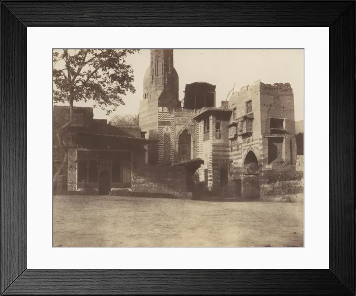 Framed Print : Boulak, Carrefour (Mosquee, Cafe, etc. ), 1851-52, printed 1853-54 Framed Print : Boulak, Carrefour (Mosquee, Cafe, etc. ), 1851-52, printed 1853-54