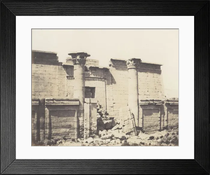 Framed Print : Medinet-Abou (Thebes), Construction Anterieures - Entree Principale Framed Print : Medinet-Abou (Thebes), Construction Anterieures - Entree Principale
