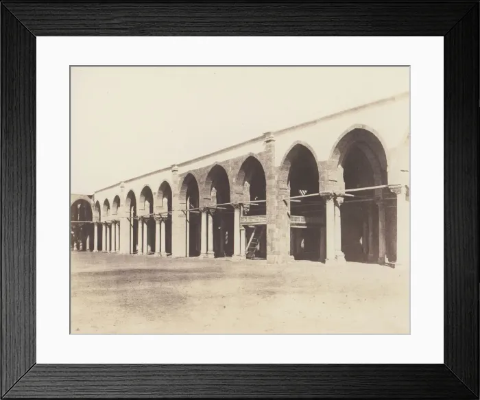 Framed Print : Le Kaire, Mosquee d Amrou - Interieur - Cote du Sanctuaire, 1851-52 Framed Print : Le Kaire, Mosquee d Amrou - Interieur - Cote du Sanctuaire, 1851-52