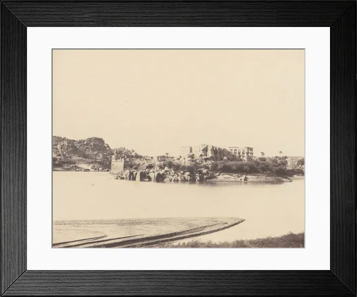 Framed Print : Ile de Fileh (Philae), Vue Generale Prise du Sud-Est au Point B, 1851-52 Framed Print : Ile de Fileh (Philae), Vue Generale Prise du Sud-Est au Point B, 1851-52