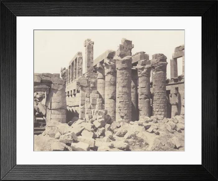 Framed Print : Karnak (Thebes), Palais - Salle Hypostyle - Vue Generale Prise du Point Q Framed Print : Karnak (Thebes), Palais - Salle Hypostyle - Vue Generale Prise du Point Q