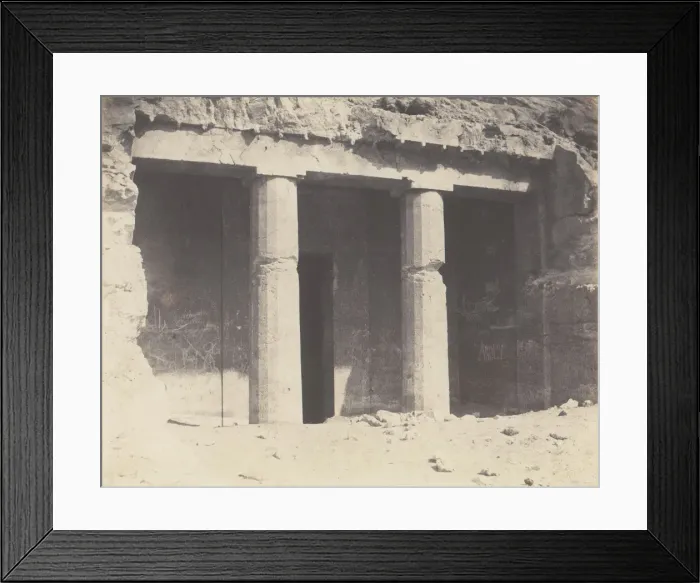 Framed Print : Beni-Hacan, Architecture Hypogeene - Tombeau de Nevothph, 1851-52 Framed Print : Beni-Hacan, Architecture Hypogeene - Tombeau de Nevothph, 1851-52