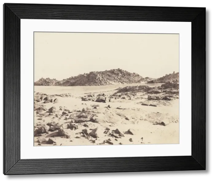 Framed Print : Premiere Cataracte, Montagnes Granitiques Couvertes de Sables, 1851-52 Framed Print : Premiere Cataracte, Montagnes Granitiques Couvertes de Sables, 1851-52