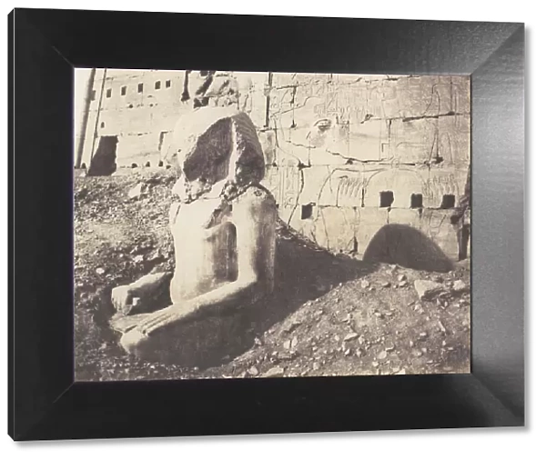 Karnak (Thebes), Troisieme Pylone - Colosse de Spath Calcaire, en D