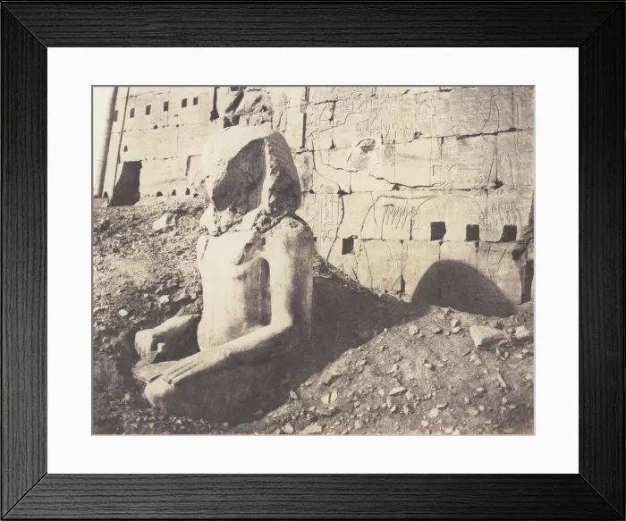 Framed Print : Karnak (Thebes), Troisieme Pylone - Colosse de Spath Calcaire, en D Framed Print : Karnak (Thebes), Troisieme Pylone - Colosse de Spath Calcaire, en D