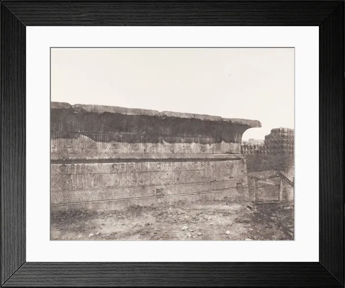 Framed Print : Esneh (Latopolis), Construction Ensablee - Paroi Exterieure - Corniche Framed Print : Esneh (Latopolis), Construction Ensablee - Paroi Exterieure - Corniche