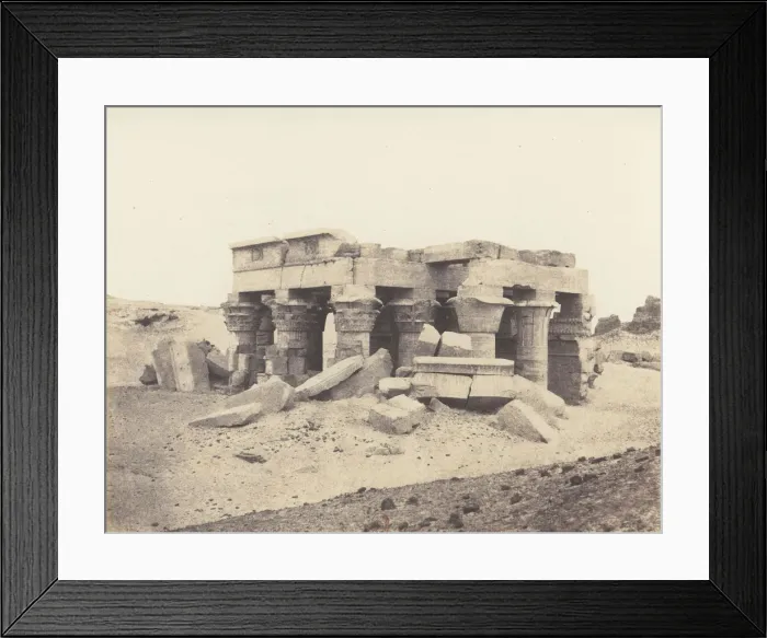 Framed Print : Kom-Ombou (Ombos), Vue Generale des Ruines, 1851-52, printed 1853-54 Framed Print : Kom-Ombou (Ombos), Vue Generale des Ruines, 1851-52, printed 1853-54