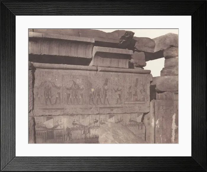 Framed Print : Karnak (Thebes), Palais - Construction de Granit - Decoration Sculptee Framed Print : Karnak (Thebes), Palais - Construction de Granit - Decoration Sculptee