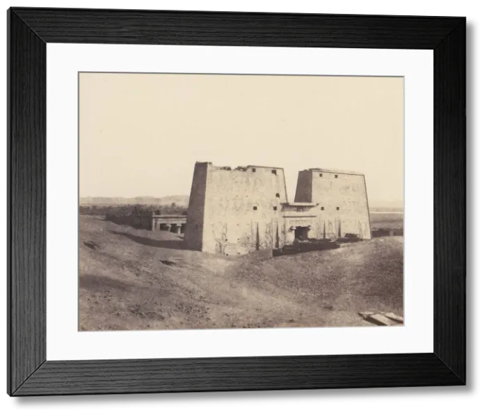 Framed Print : Edfou (Apollonopolis Magna), Vue Generale du Temple, 1851-52, printed 1853-54 Framed Print : Edfou (Apollonopolis Magna), Vue Generale du Temple, 1851-52, printed 1853-54