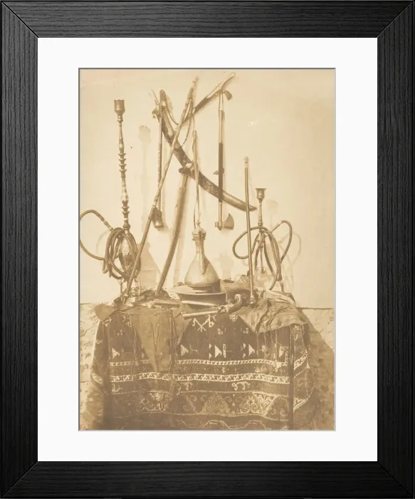 Framed Print : Armes et ustensiles du Kaire, December 1849-January 1850. Creator: Maxime du Camp Framed Print : Armes et ustensiles du Kaire, December 1849-January 1850. Creator: Maxime du Camp