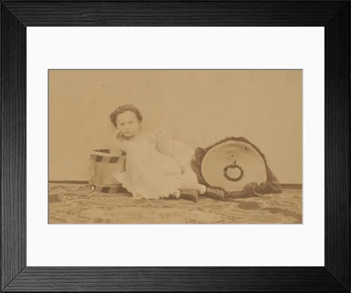 Framed Print : Le tambour, 1860s. Creator: Pierre-Louis Pierson Framed Print : Le tambour, 1860s. Creator: Pierre-Louis Pierson
