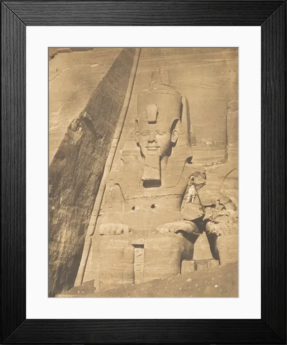 Framed Print : Colosse oriental du Speos de Phre, a Abousembil (Portrait de Rhamsè Framed Print : Colosse oriental du Speos de Phre, a Abousembil (Portrait de Rhamsè