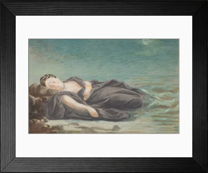 Framed Print : Virginie, 1860s. Creator: Pierre-Louis Pierson Framed Print : Virginie, 1860s. Creator: Pierre-Louis Pierson