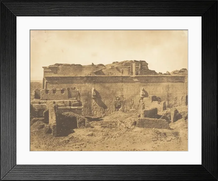 Framed Print : Facade posterieure de grande Temple de Denderah (Tentyris), 1849-50 Framed Print : Facade posterieure de grande Temple de Denderah (Tentyris), 1849-50