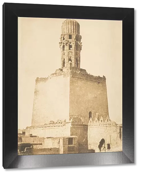 Minaret occidental de la Mosqee du Khalif Hakem, au Kaire, January 9, 1850