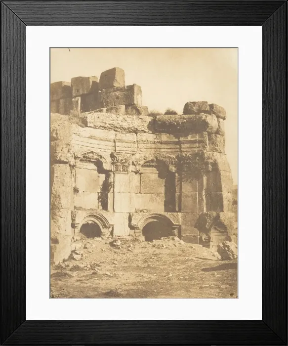 Framed Print : Hemicycle de l enceinte des Temples, a Baalbek, September 15, 1850 Framed Print : Hemicycle de l enceinte des Temples, a Baalbek, September 15, 1850