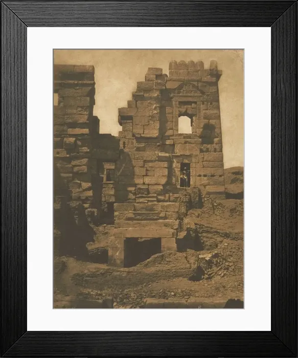 Framed Print : Facade laterale du Gynecee de Rhamses-Meiamoun Framed Print : Facade laterale du Gynecee de Rhamses-Meiamoun