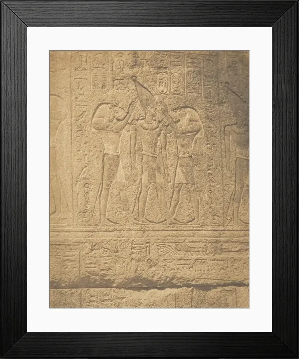 Framed Print : Sculptures exterieures du Santuaire de granit du palais de Karnac Framed Print : Sculptures exterieures du Santuaire de granit du palais de Karnac
