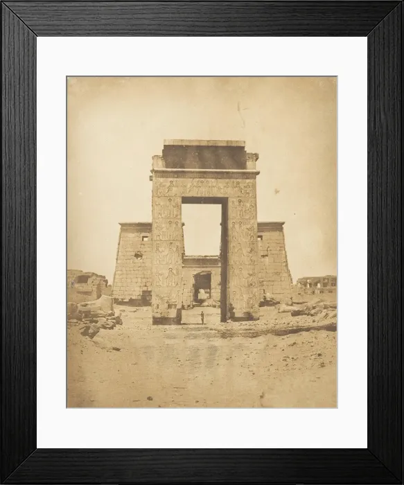 Framed Print : Propylone du Temple de Khons, a Karnac, Thebes, 1849-50 Framed Print : Propylone du Temple de Khons, a Karnac, Thebes, 1849-50