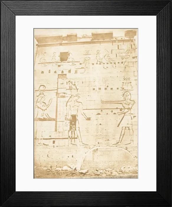 Framed Print : Second Pylone du Temple d Isis, a Philae, April 13, 1850. Creator: Maxime du Camp Framed Print : Second Pylone du Temple d Isis, a Philae, April 13, 1850. Creator: Maxime du Camp