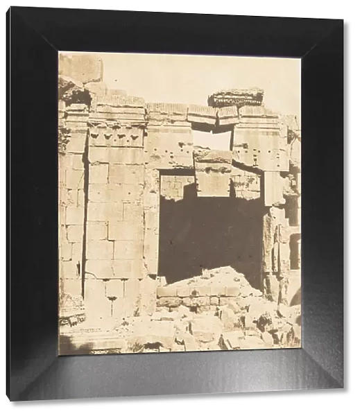 Porte du Temple de Jupiter, a Baalbek (Heliopolis), September 1850