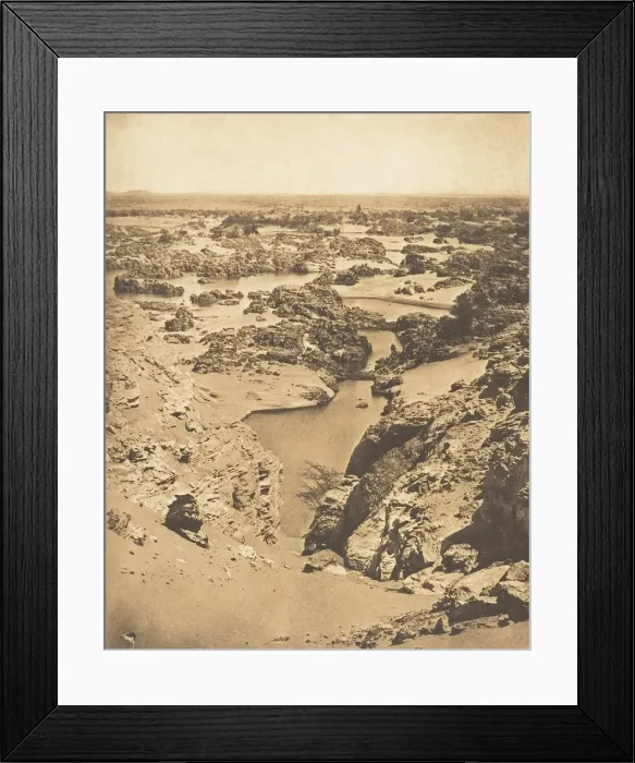 Framed Print : Vue cavaliere de la seconde cataracte, prise du haut de Djebel-Aboucir, March 24 Framed Print : Vue cavaliere de la seconde cataracte, prise du haut de Djebel-Aboucir, March 24