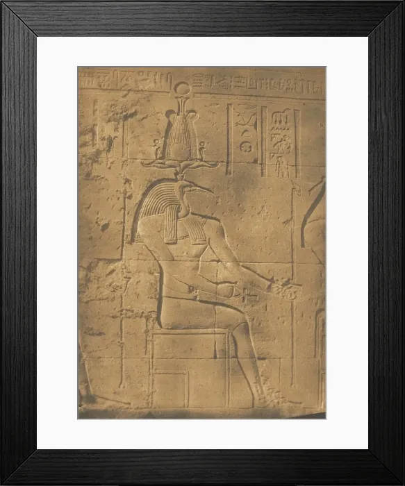 Framed Print : Thot Ibiocephale (Dieu des Lettres) a Philae, April 1850 Framed Print : Thot Ibiocephale (Dieu des Lettres) a Philae, April 1850