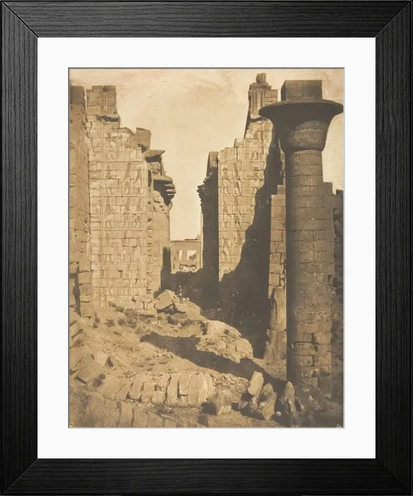 Framed Print : Cour des bubastites et entree de la Salle Hypostyle du palais de Karnac, Thebes Framed Print : Cour des bubastites et entree de la Salle Hypostyle du palais de Karnac, Thebes