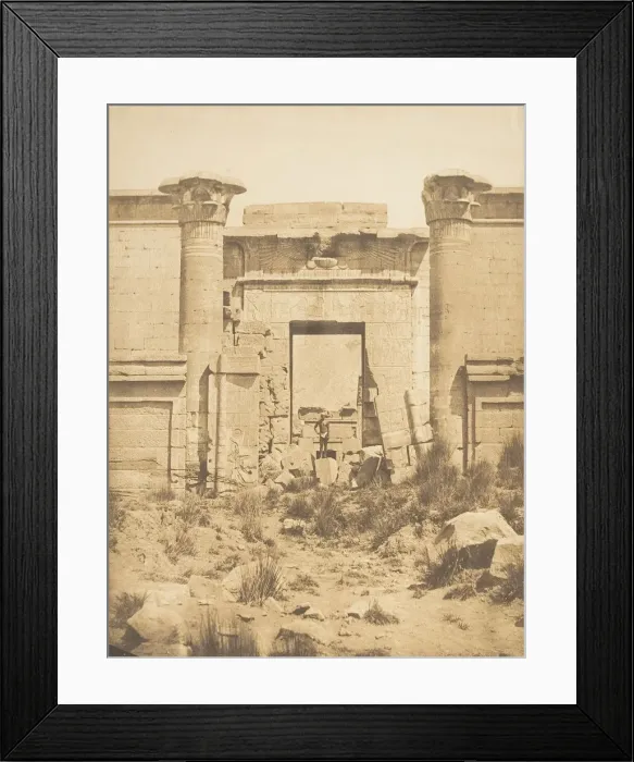 Framed Print : Propylees du Thoutmoseum, a Medinet-habou (Thebes), 1849-50 Framed Print : Propylees du Thoutmoseum, a Medinet-habou (Thebes), 1849-50