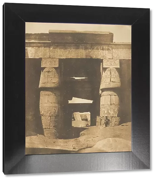 Interieur du Temple de Khons, a Karnac, Thebes, 1849-50