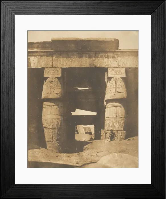 Framed Print : Interieur du Temple de Khons, a Karnac, Thebes, 1849-50