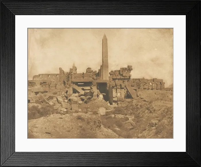 Framed Print : Ruines du Palais de Karnac - Vue prise a l extremite du Sanctuaire Framed Print : Ruines du Palais de Karnac - Vue prise a l extremite du Sanctuaire