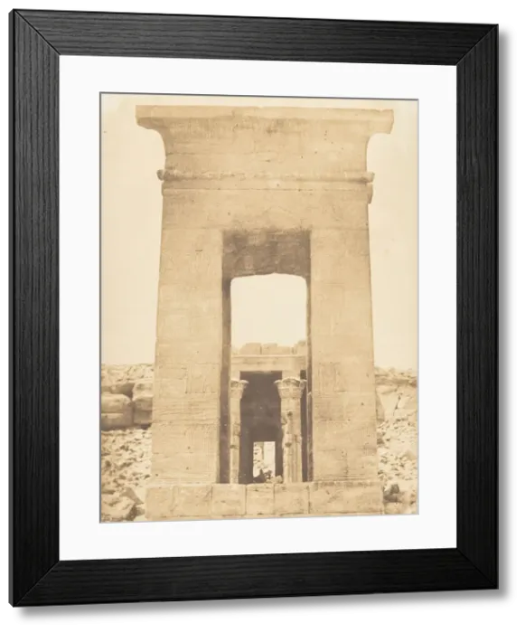Framed Print : Propylon du Temple de Dandour (Tropique du Cancer), April 1850. Creator: Maxime du Camp