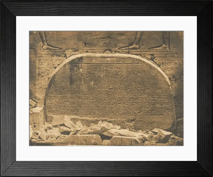 Framed Print : Proseyneme scelle dans le second Pylone du Temple d Isis, a Philae Framed Print : Proseyneme scelle dans le second Pylone du Temple d Isis, a Philae
