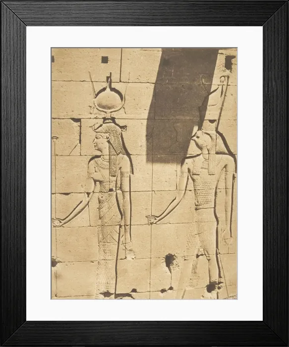 Framed Print : Isis et Horus-Arsiesi - Bas-relief du Temple de Kalabcheh (Talmis), April 8, 1850 Framed Print : Isis et Horus-Arsiesi - Bas-relief du Temple de Kalabcheh (Talmis), April 8, 1850
