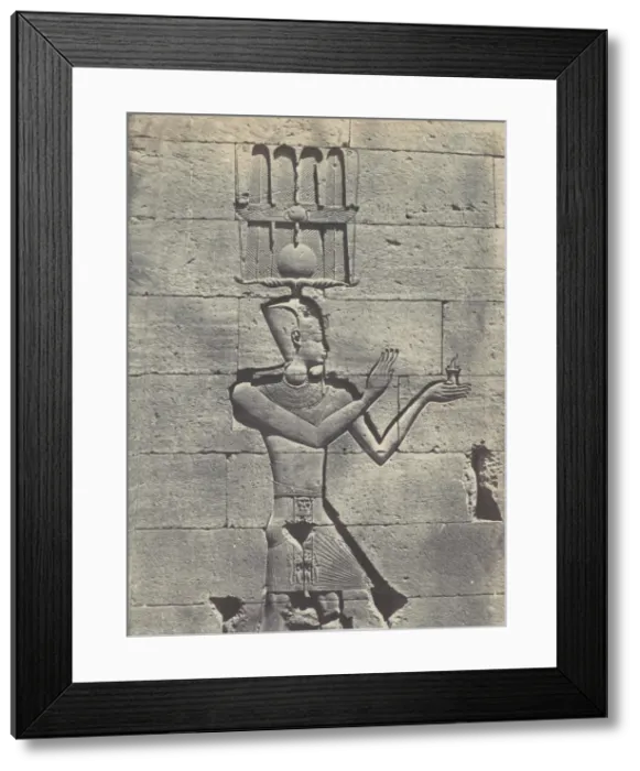 Framed Print : Nubie. Kalabscheh. Sculptures de la Facade posterieure du Temple, 1850 Framed Print : Nubie. Kalabscheh. Sculptures de la Facade posterieure du Temple, 1850