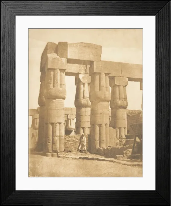 Framed Print : Groupe de colonnes du Palais de Louxor, Thebes, 1849-50. Creator: Maxime du Camp Framed Print : Groupe de colonnes du Palais de Louxor, Thebes, 1849-50. Creator: Maxime du Camp