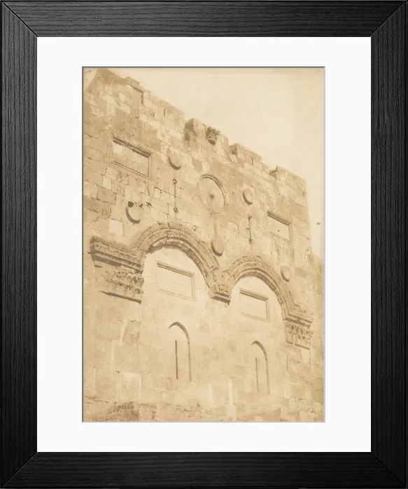 Framed Print : La Porte doree a Jerusalem, August 1850. Creator: Maxime du Camp Framed Print : La Porte doree a Jerusalem, August 1850. Creator: Maxime du Camp