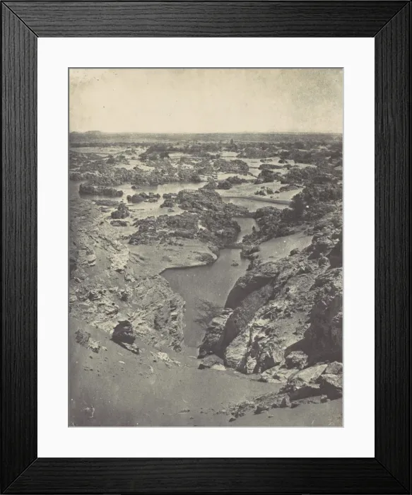 Framed Print : Nubie. Vue Cavaliere de la Seconde Cataracte, 1850. Creator: Maxime du Camp Framed Print : Nubie. Vue Cavaliere de la Seconde Cataracte, 1850. Creator: Maxime du Camp