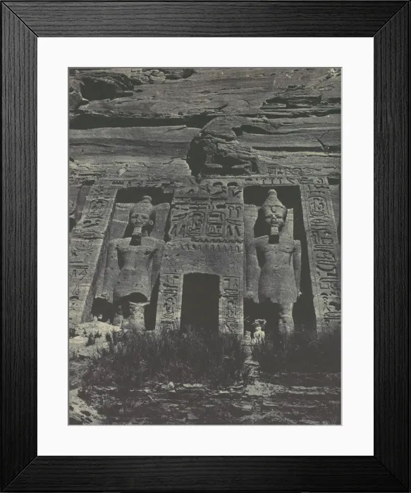 Framed Print : Nubie. Ibsamboul. Entree du Speos d Hathor, 1850. Creator: Maxime du Camp Framed Print : Nubie. Ibsamboul. Entree du Speos d Hathor, 1850. Creator: Maxime du Camp