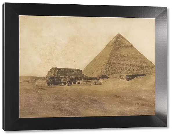 Vue de la seconde Pyramide, prise au Sud-Est, December 1849. Creator: Maxime du Camp