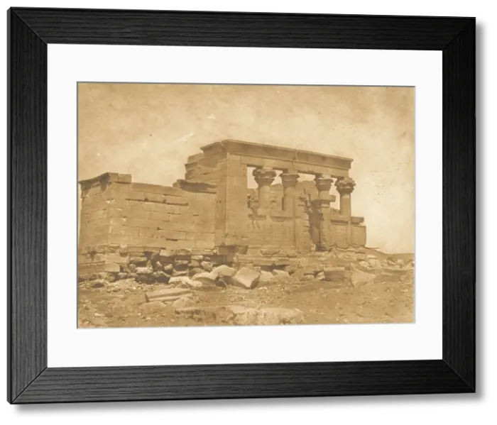 Framed Print : Pronaos du Temple de Deboude (Parembole), April 10, 1850. Creator: Maxime du Camp Framed Print : Pronaos du Temple de Deboude (Parembole), April 10, 1850. Creator: Maxime du Camp